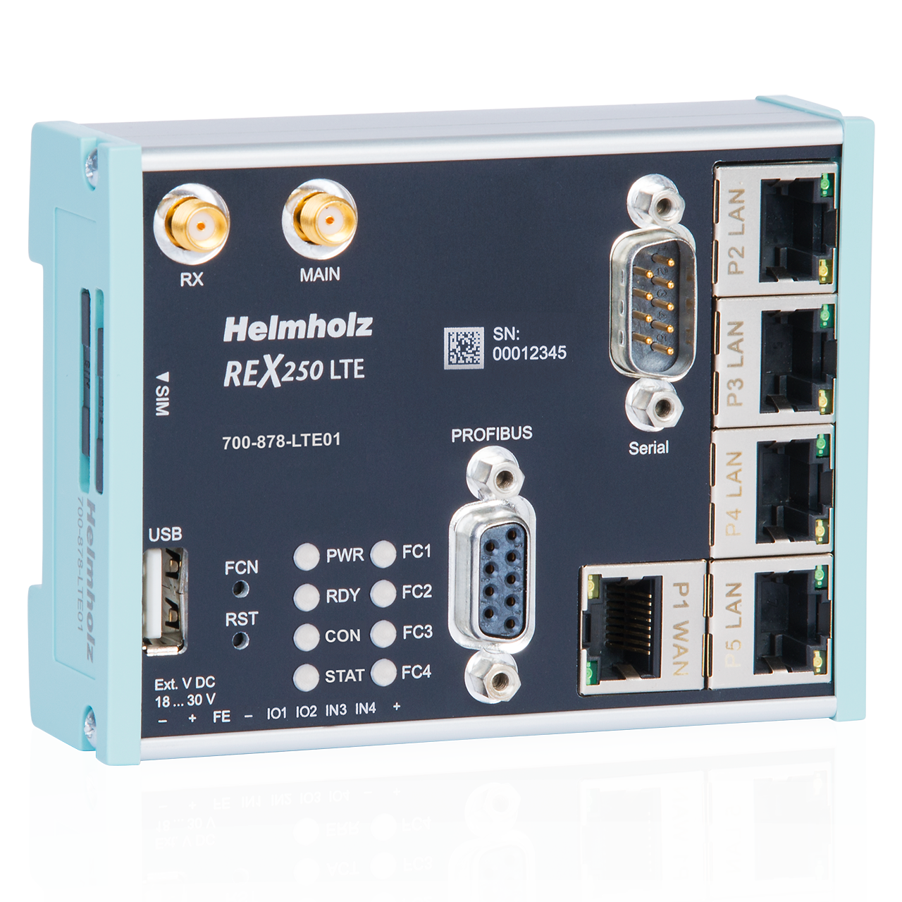 Helmholz Industrial-Router REX 250 with WAN LTE